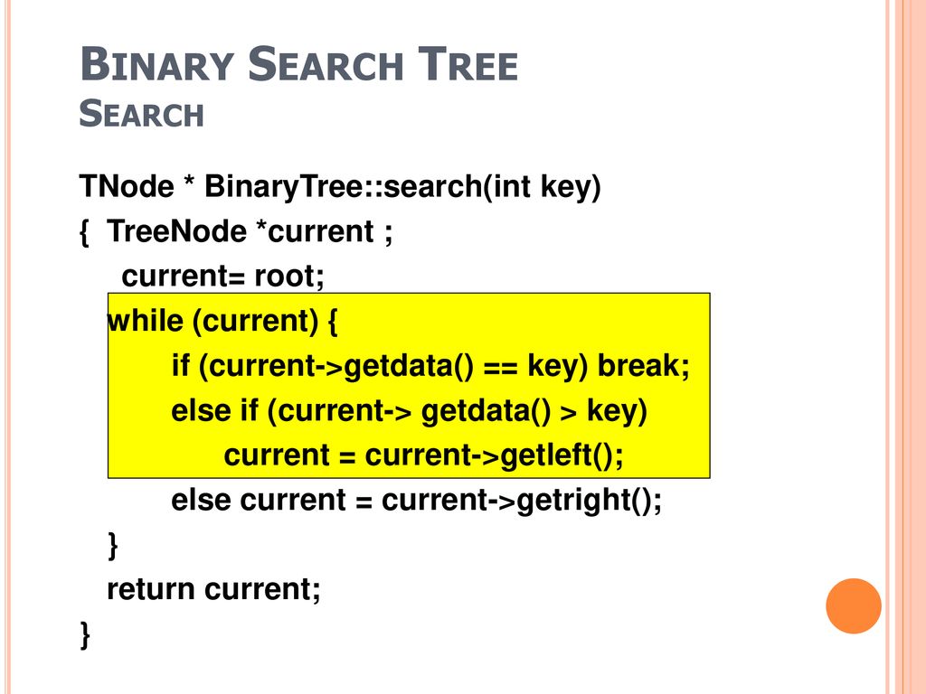 Search Sorted Array: Binary Search Linked List: Linear Search - ppt ...