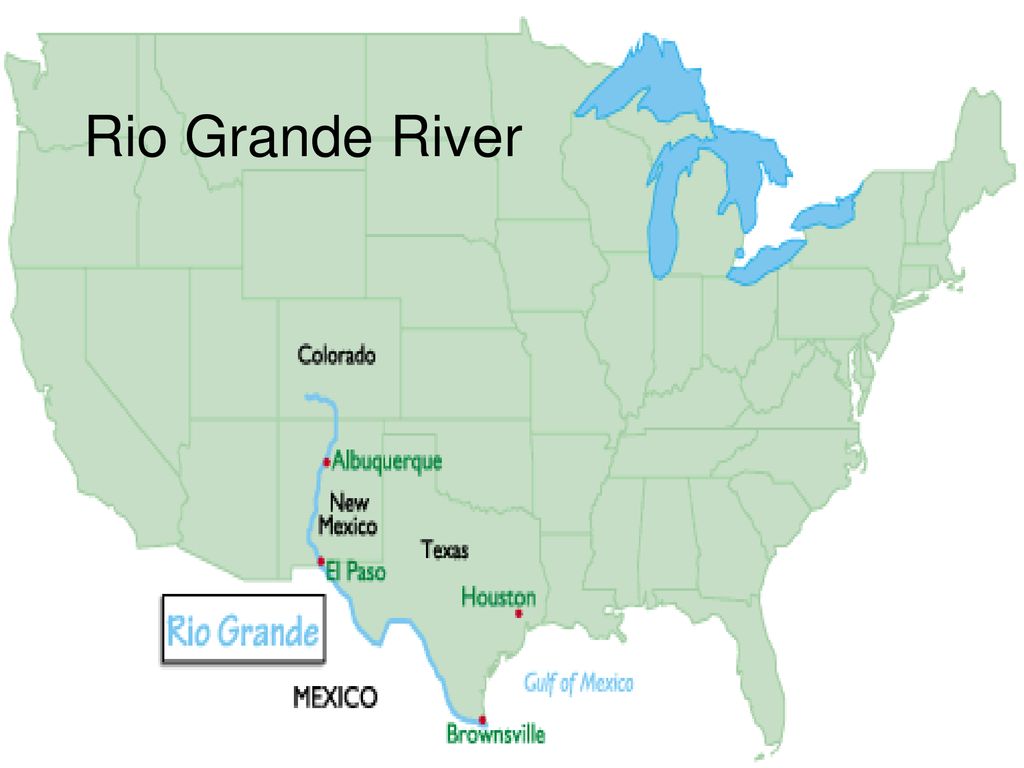 Map Of Mexico Rio Grande River