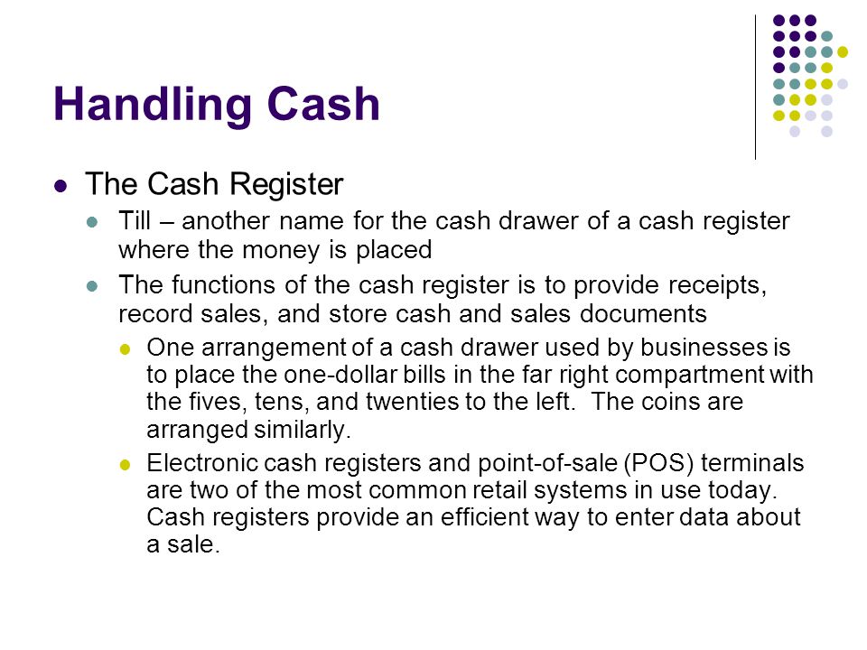 how to run a cash register