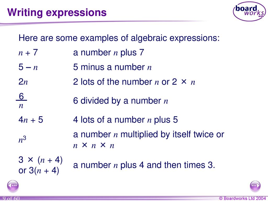 Algebraic expressions - ppt download