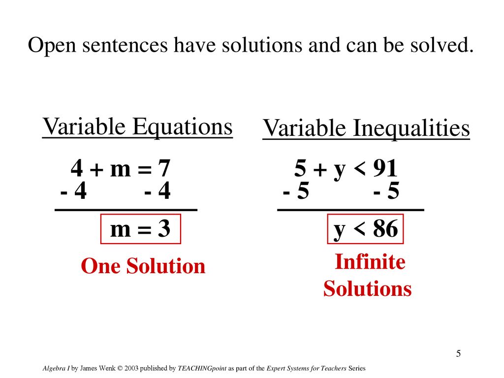 Variable Inequalities