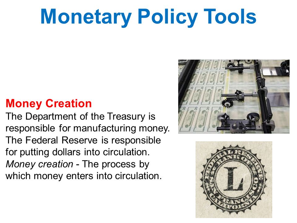 Monetary Policy Tools Money Creation