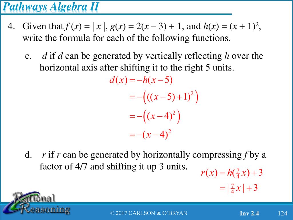 Module 2 Function Transformations Ppt Download