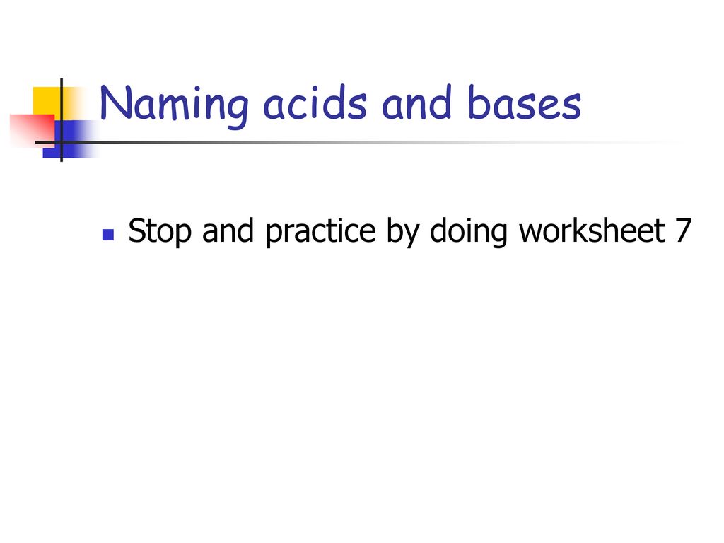 Acids And Bases Ppt Download