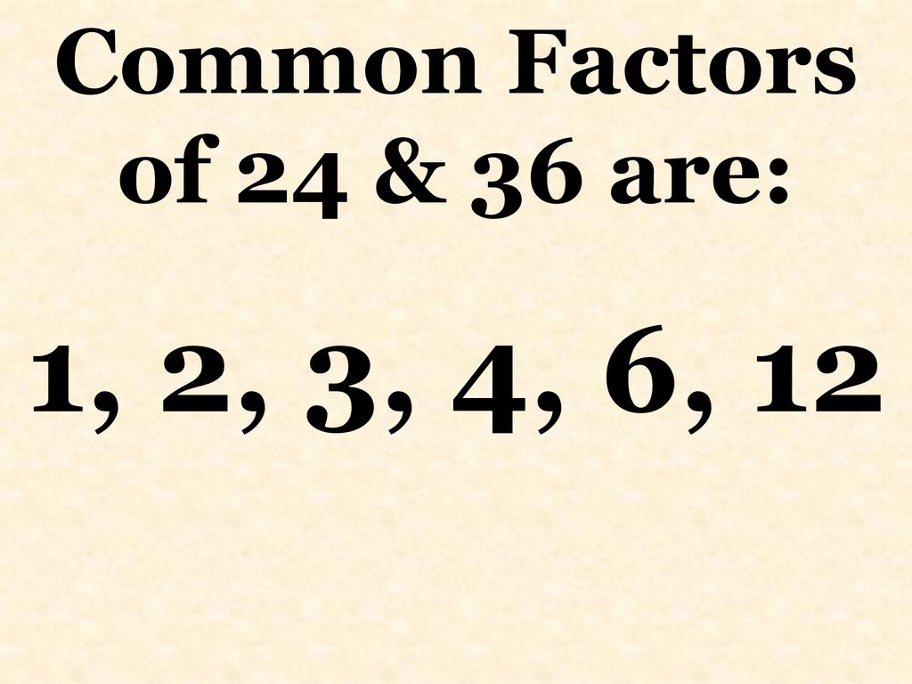 Greatest common factor gcf ppt download