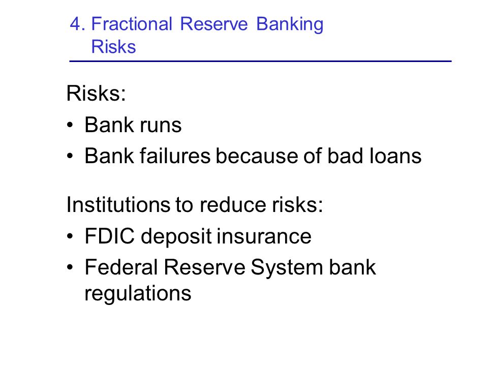 4. Fractional Reserve Banking Risks