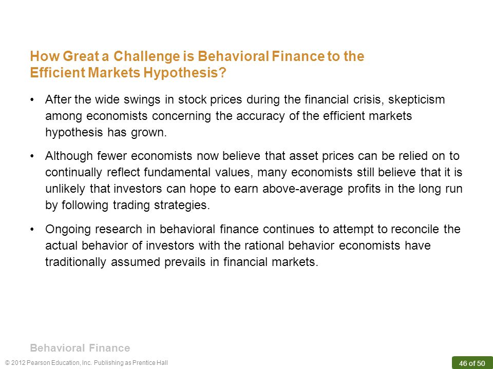 efficient market hypothesis financial crisis