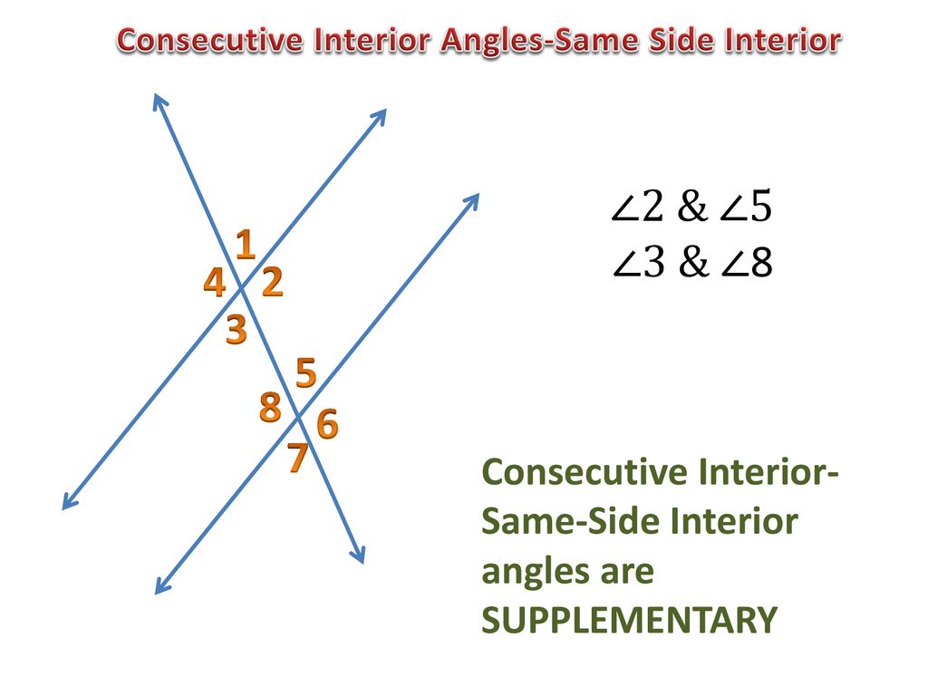 Angle Relationships With Parallel Lines Ppt Download