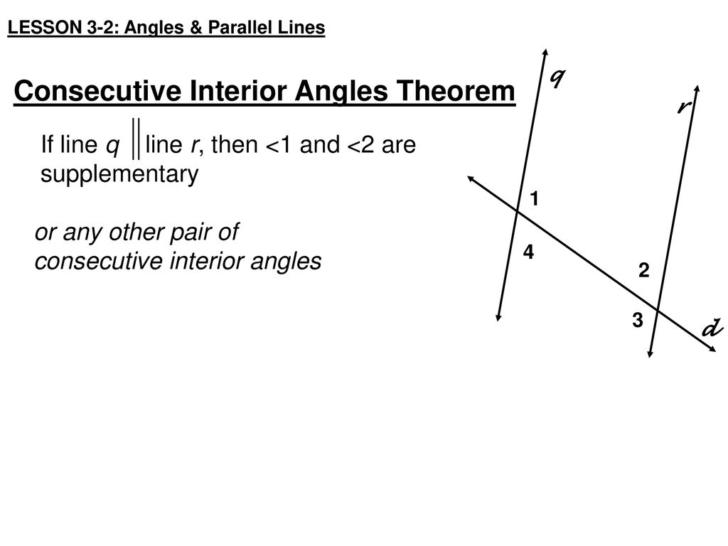Lesson 3 2 Angles Parallel Lines Ppt Download