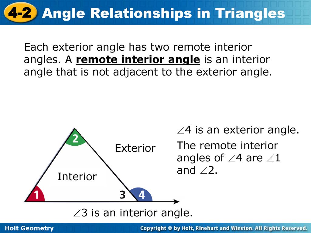 Cn 2 Angle Relationships In Triangles Ppt Download