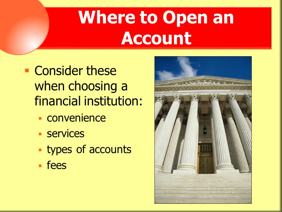 Where to Open an Account