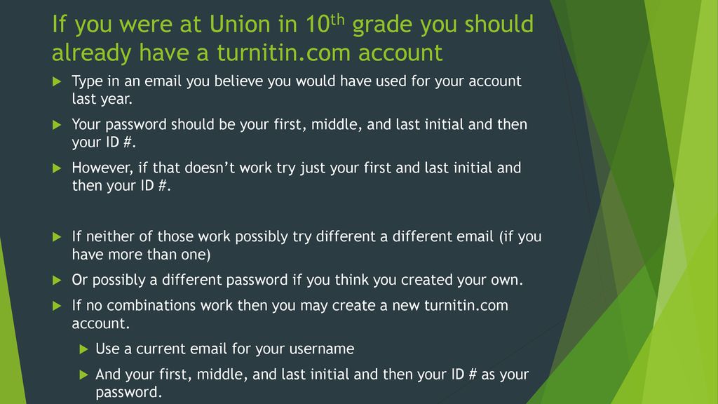 If You Were At Union In 10th Grade You Should Already Have A Turnitin if-you-were-at-union-in-10th-grade-you-should-already-have-a-turnitin