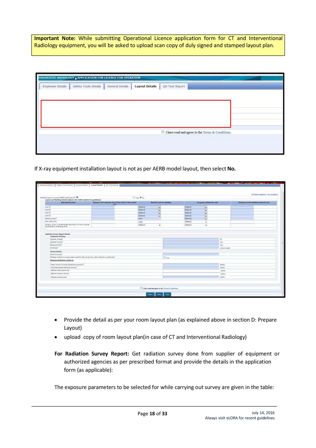 Guidelines For Layout As Per Aerb