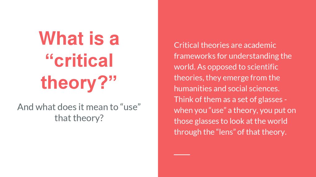 Adapted from “Critical Theory Today” - Lois Tyson (1999) - ppt download