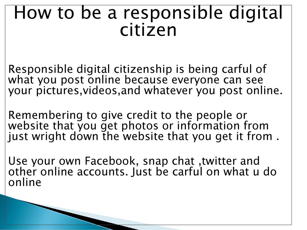 i am a responsible digital citizen essay
