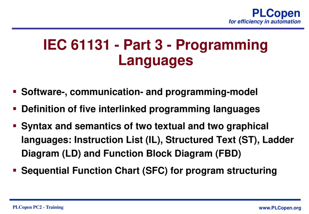 Overview Version 2.1, September 2006 PLCopen ppt download