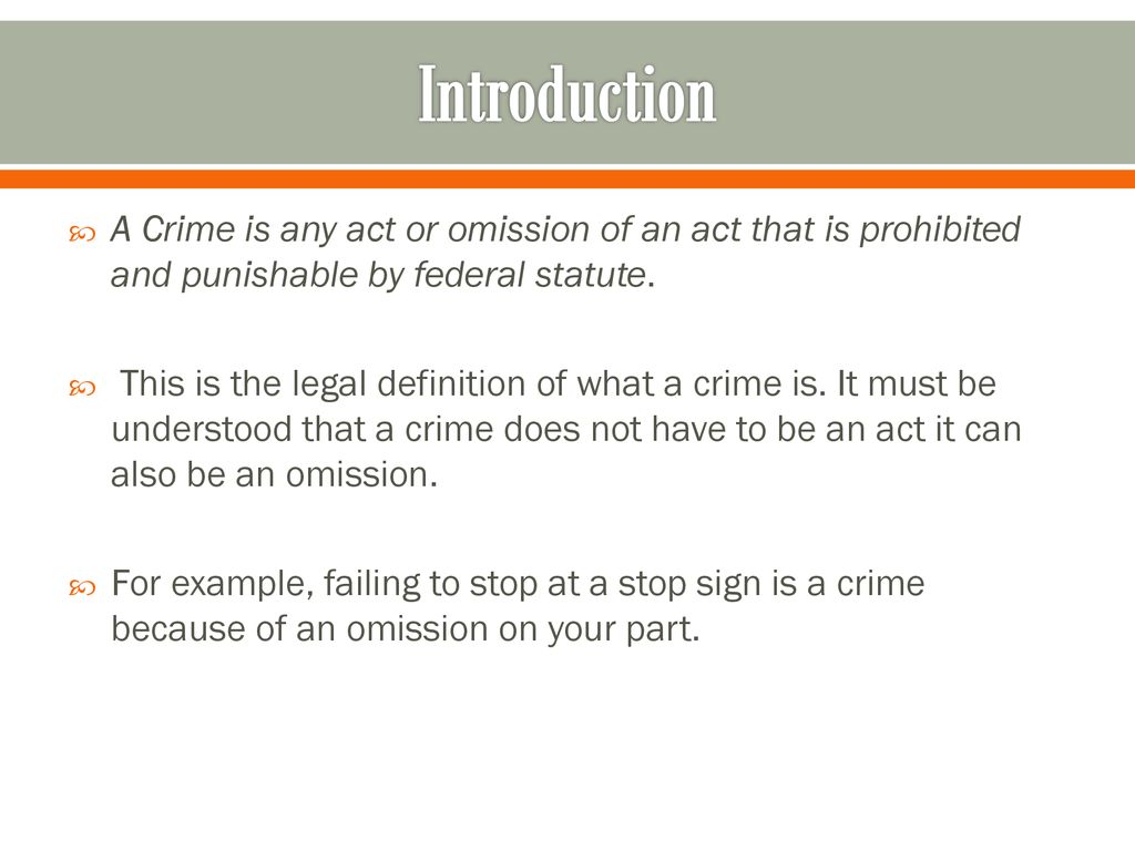Unit 3: Criminal Law Introduction. - ppt download