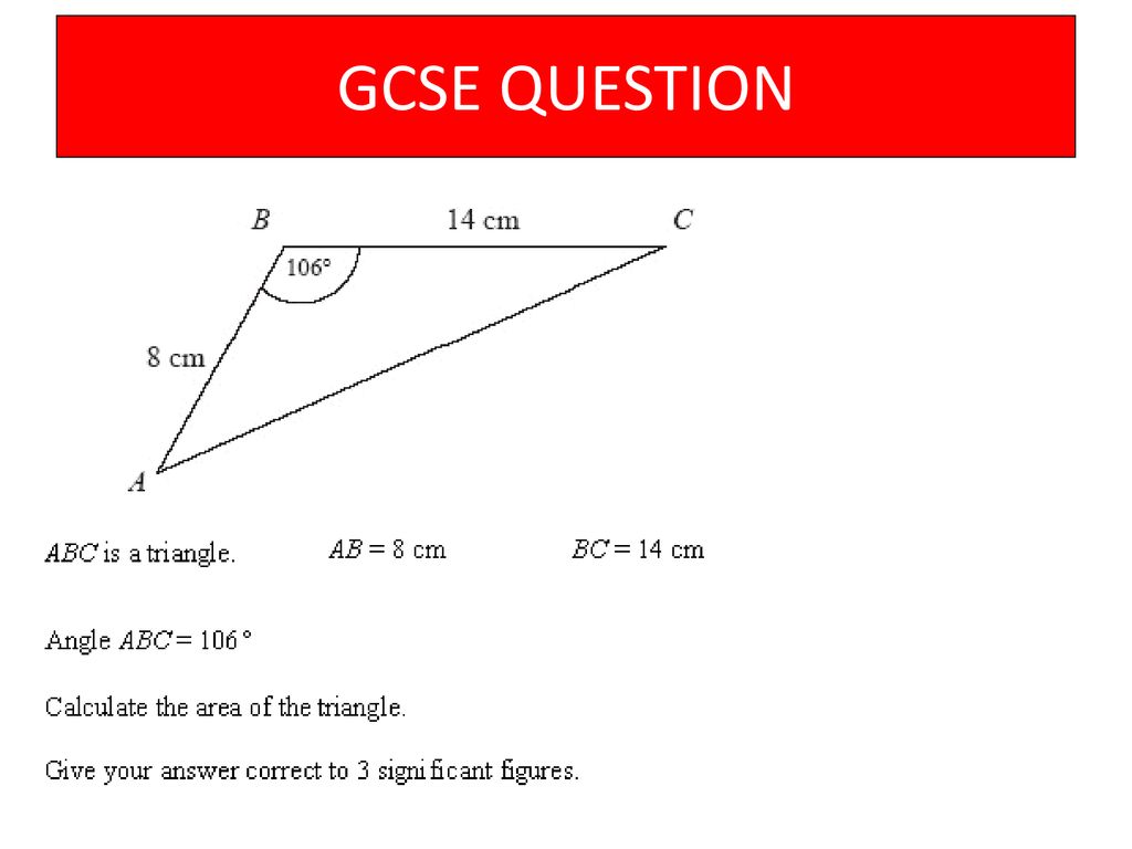 GCSE QUESTION