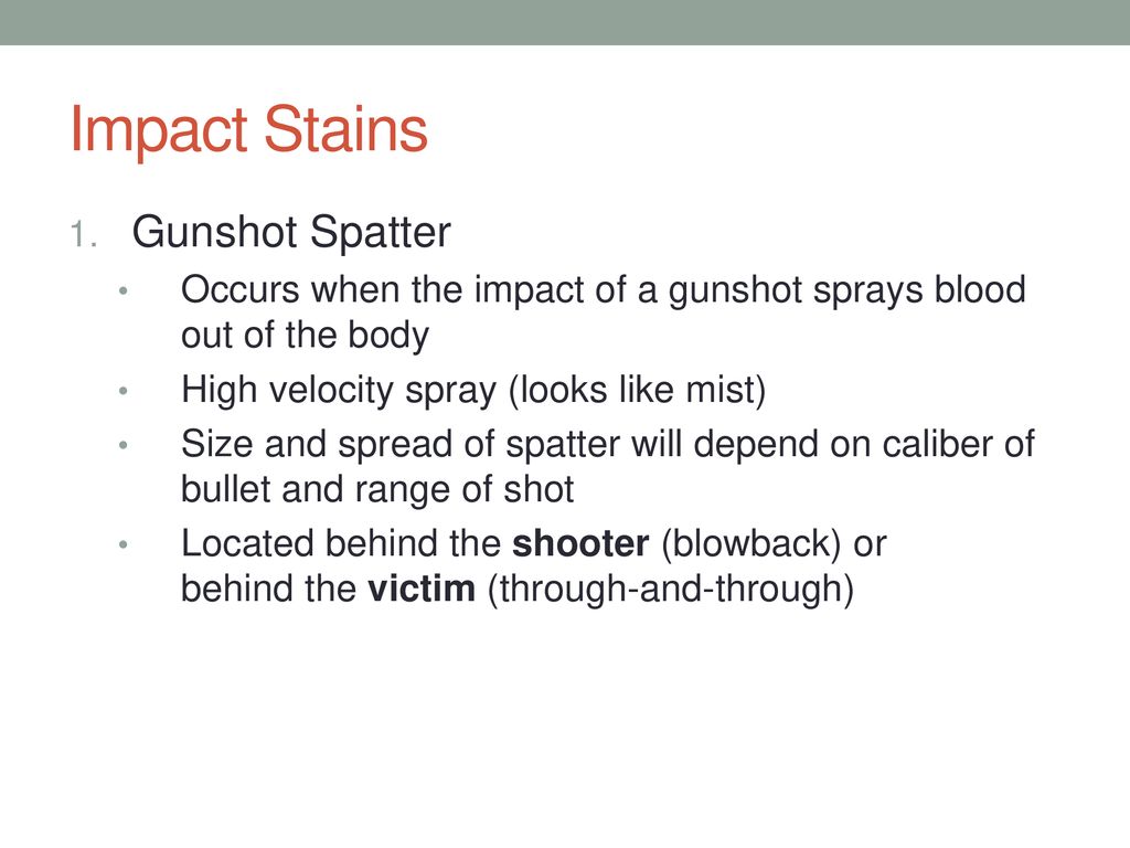 Where did the blood come from? - ppt download