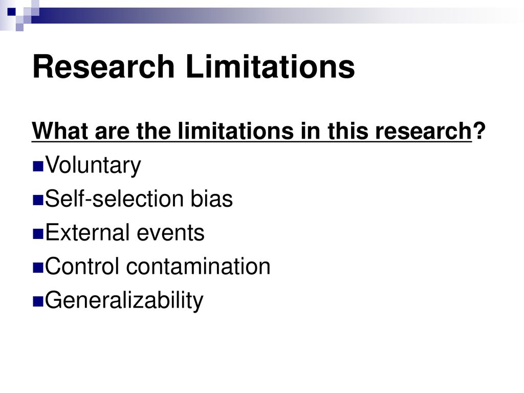 what are the limitations of research proposal