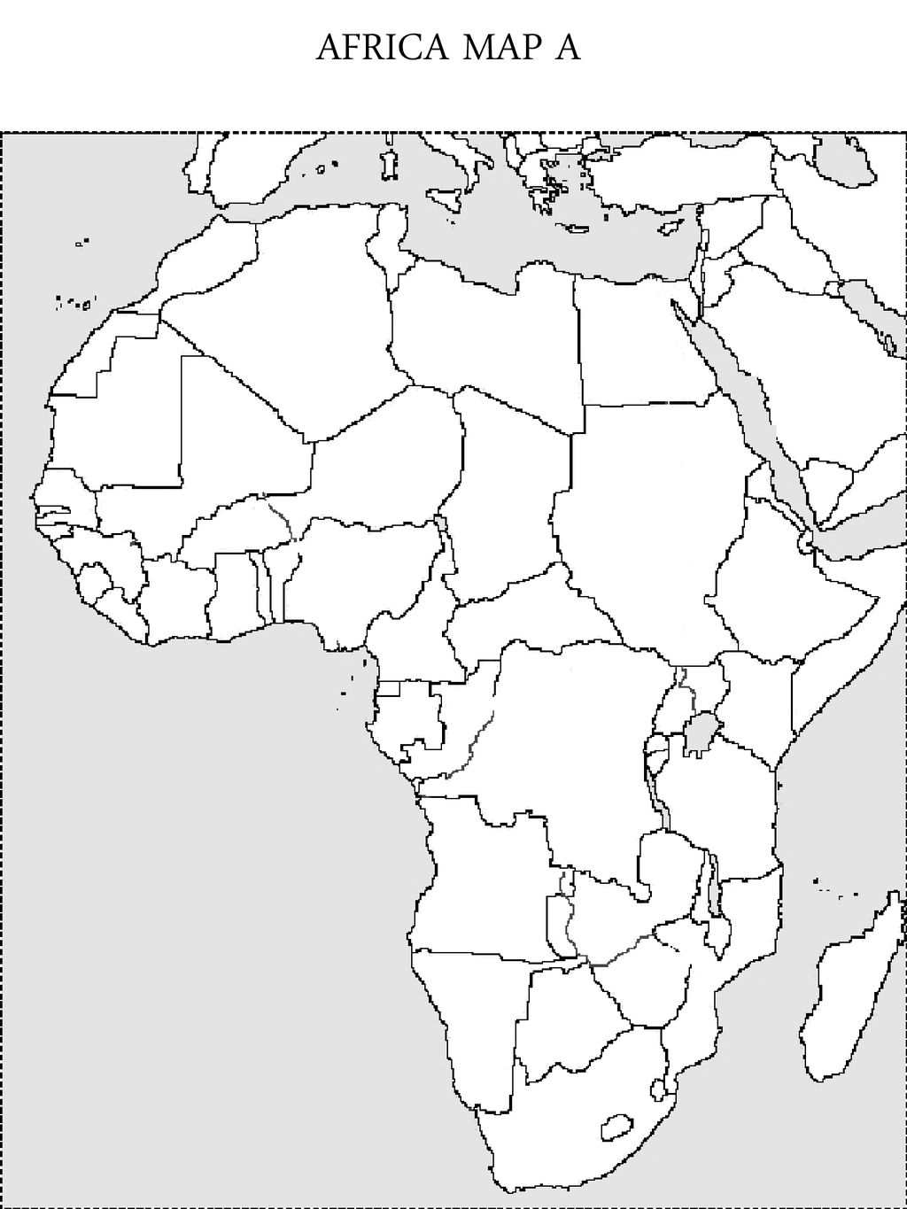 Контурная карта 10 11 класс география африка. Контурная карта Африка политическая карта 10 класс. Политическая карта Африки контурная. Пустая контурная карта Африки 7 класс. Политическая контурная Африки.