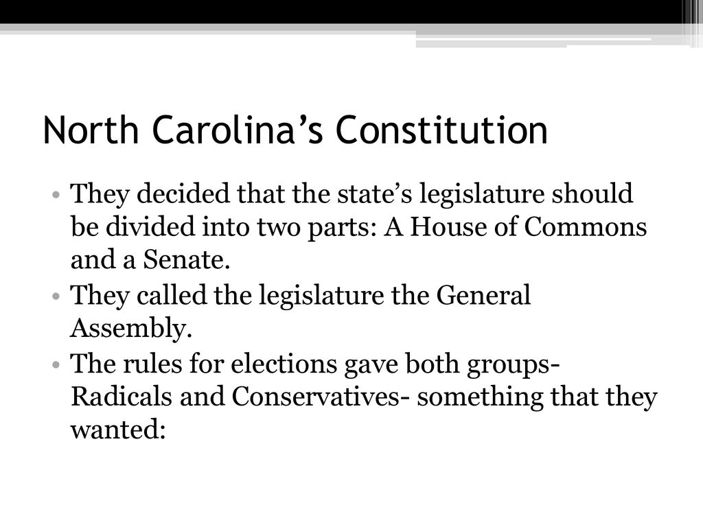 North Carolina’s Constitution