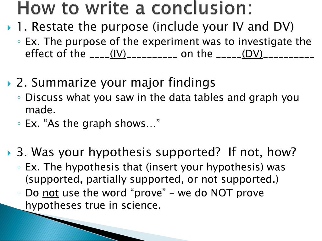 Data Tables, Charts, Graphs, and Writing a Conclusion - ppt download Data Tables, Charts, Graphs, and Writing a Conclusion - ppt download