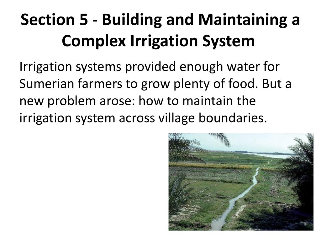 Sumerian Irrigation Systems