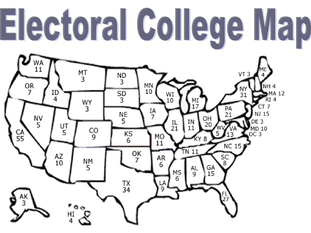 Citizens vote for electors who vote for the - ppt download