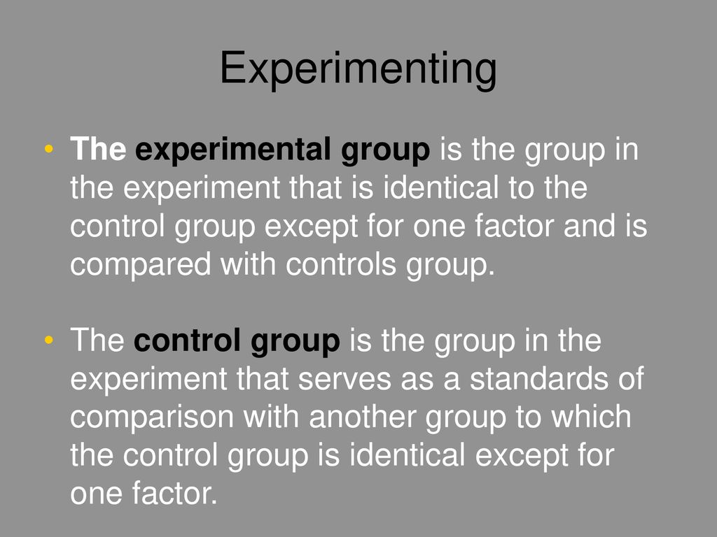 experimental method ppt