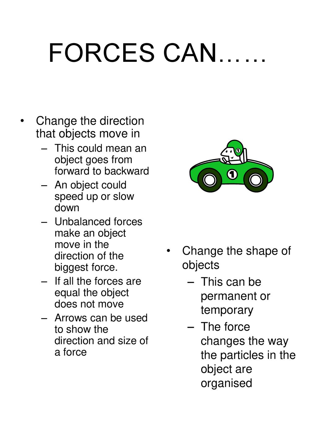 examples of push forces