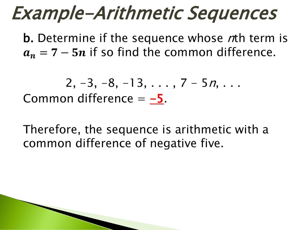 Arithmetic Sequence Skill ppt download
