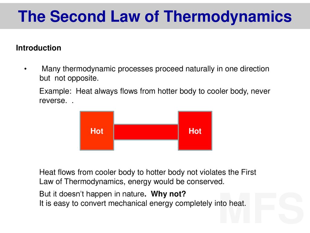 the second law of thermodynamics definition