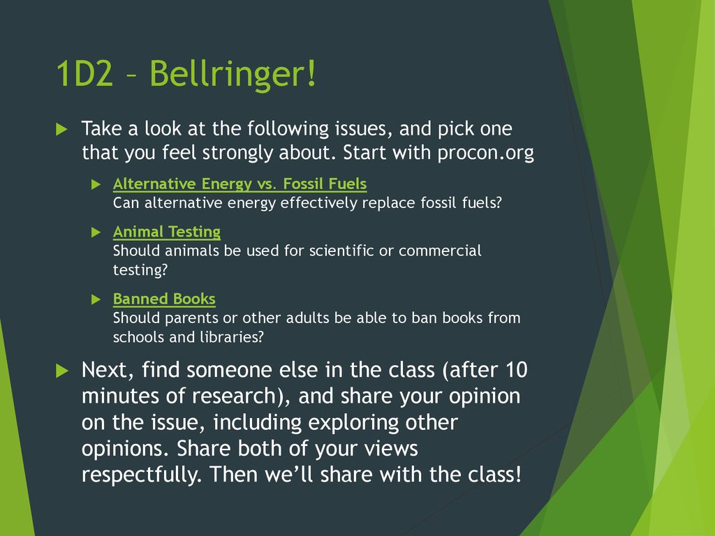 1D2 Bellringer Take A Look At The Following Issues And Pick One 1d2-bellringer-take-a-look-at-the-following-issues-and-pick-one