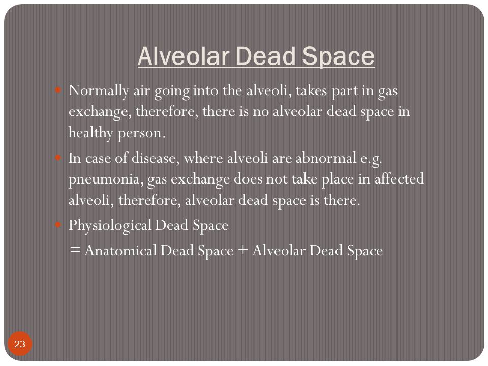 Anatomic and physiologic dead space: Video & Anatomy