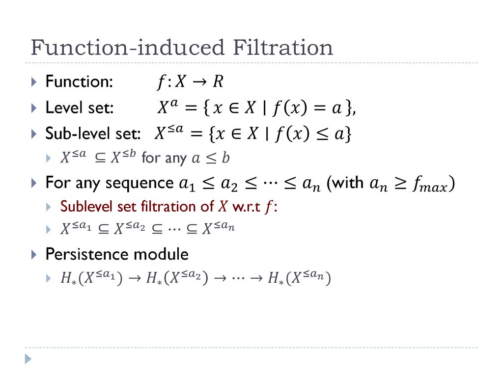 Chapter 5 Morse Functions And Function Induced Persistence Ppt Download