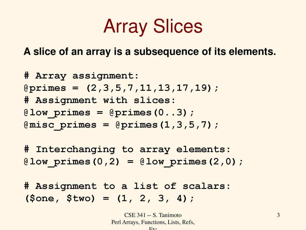 Perl: Arrays, Functions, References, Etc. - ppt download