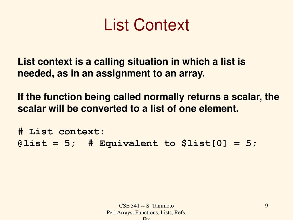 Perl: Arrays, Functions, References, Etc. - ppt download