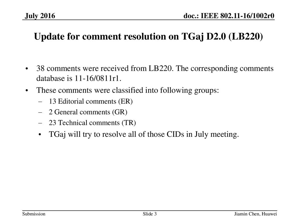 TGaj Editor Report for LB ppt download