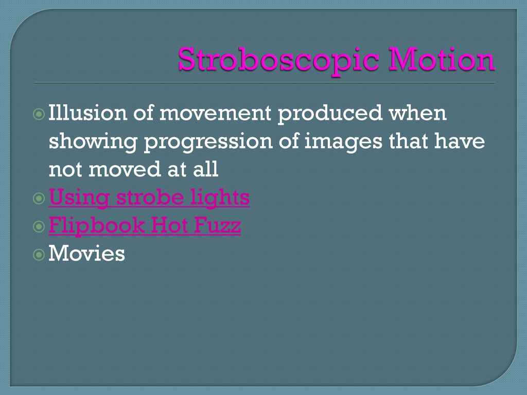 Stroboscopic Movement Psychology