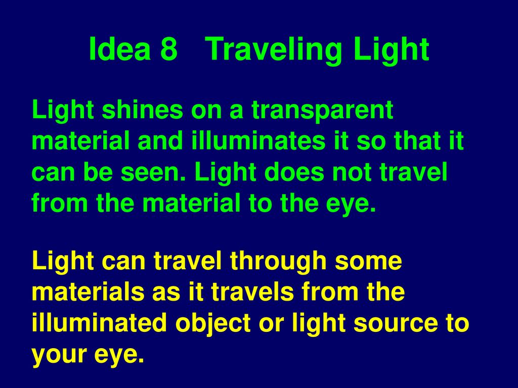 Behavior of Light Naive Ideas and Reality - ppt download