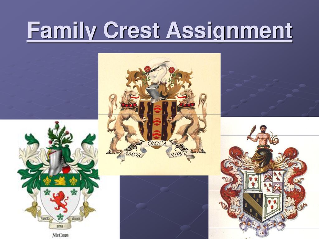 family crest assignment