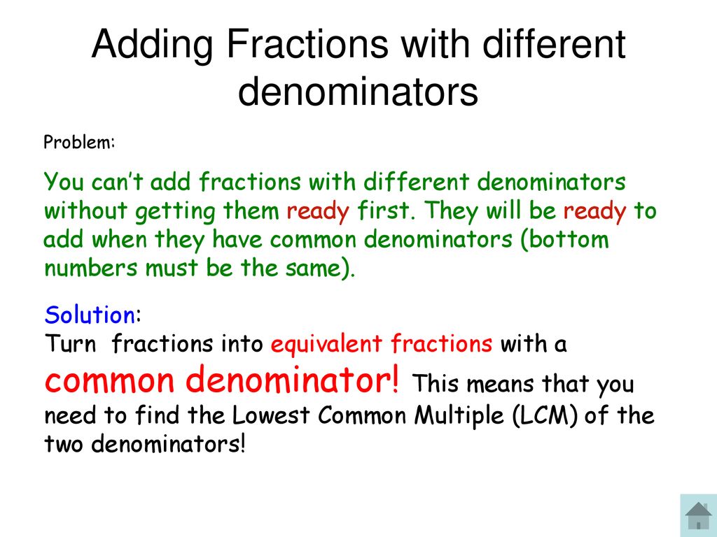 Adding And Subtracting Fractions - Ppt Download