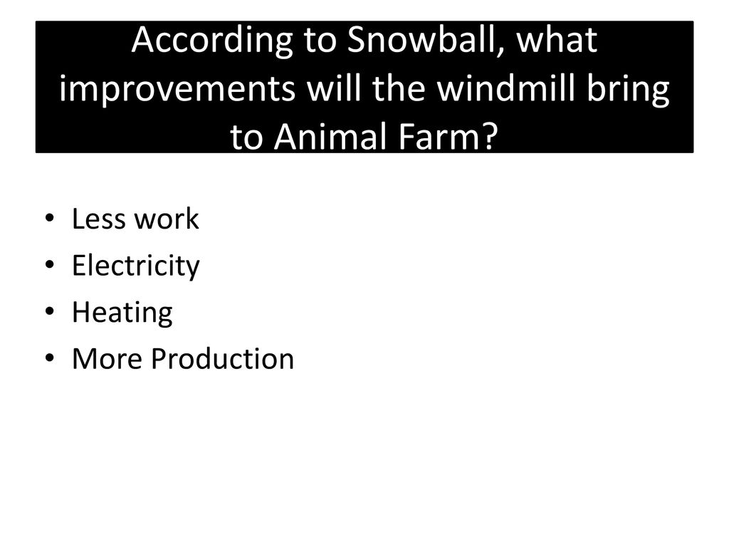Animal Farm Chapter V. ppt download