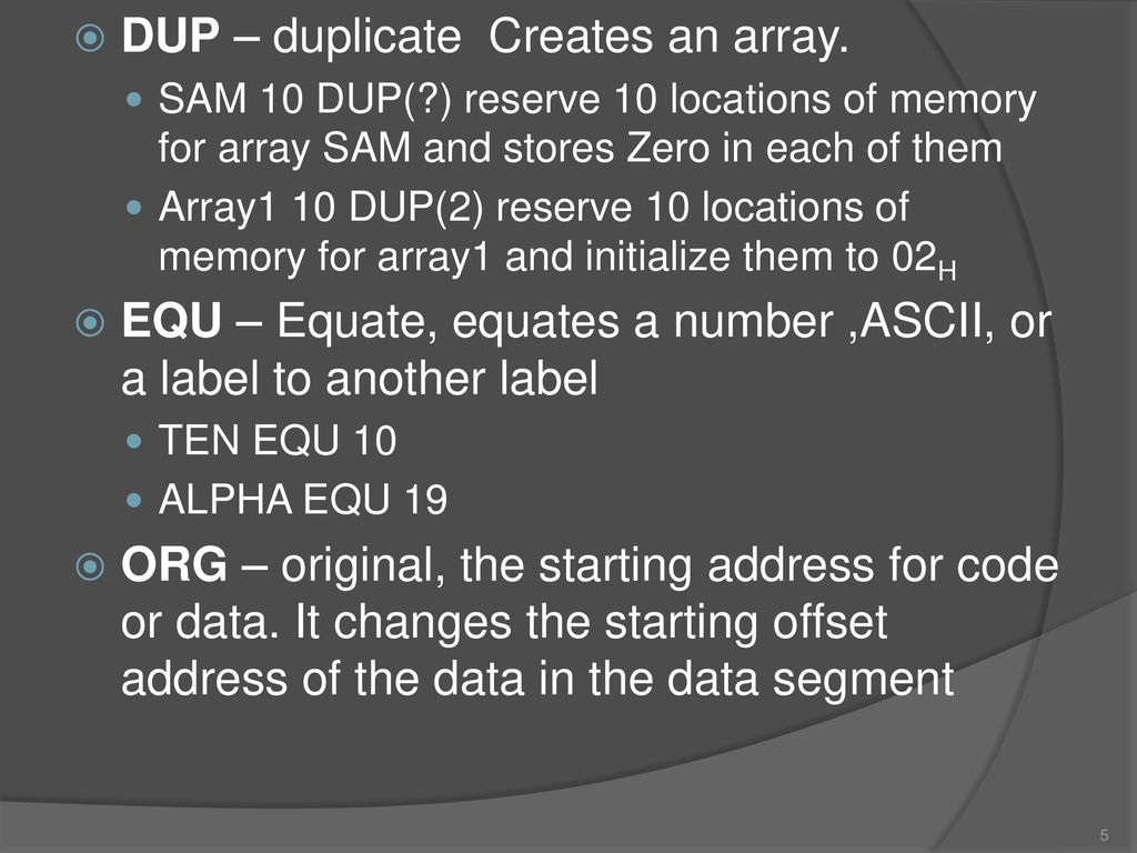 By Nasser Halasa Assembly Language. - Ppt Download