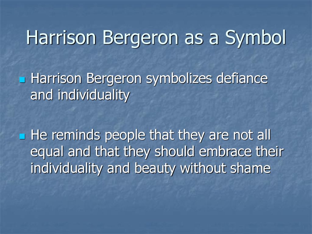harrison bergeron symbolism