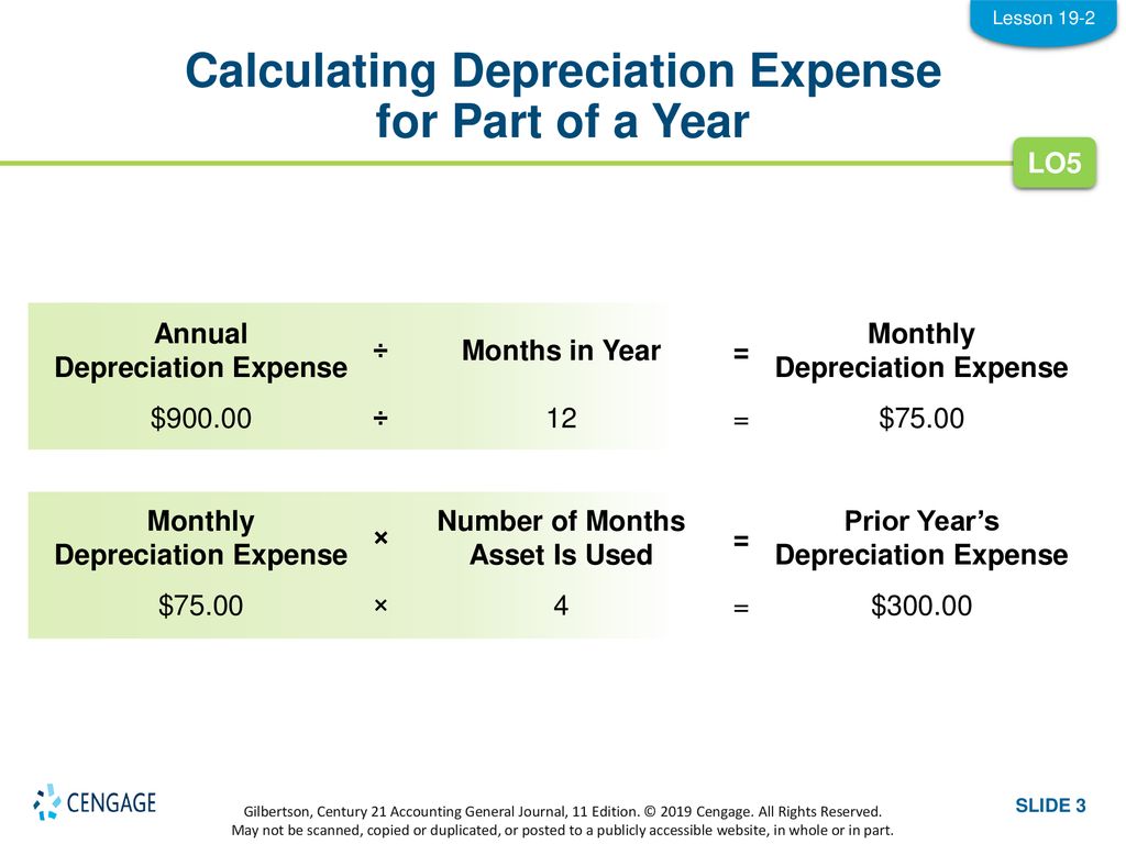 LESSON 19-2 Calculating Depreciation Expense - ppt download