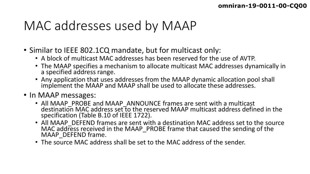 Mac address acquisition protocol ppt download