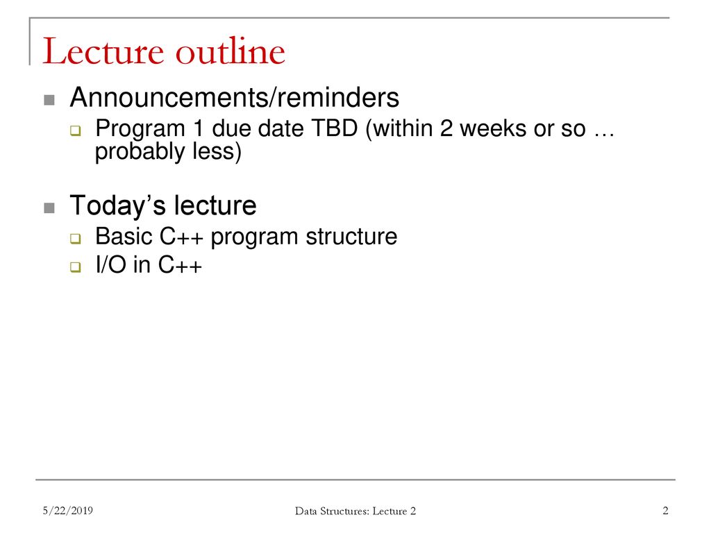 EECE.3220 Data Structures Instructor: Dr. Michael Geiger Spring ppt ...