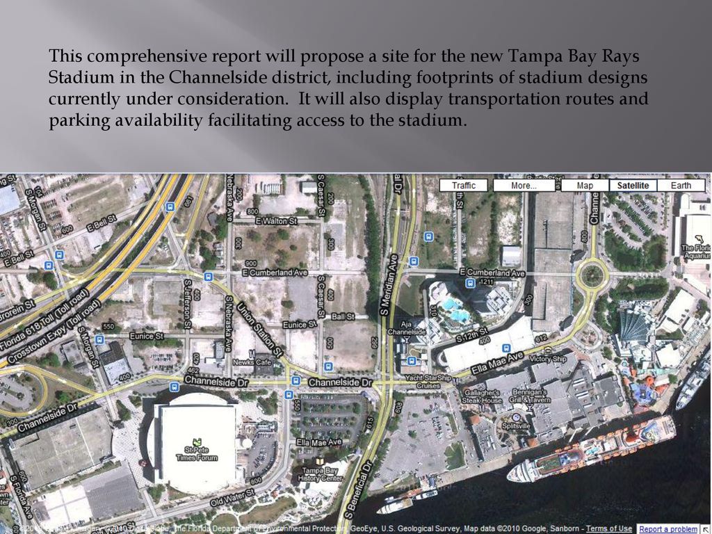 tampa bay rays stadium map